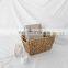 Handmade Water Hyacinth Storage Basket, Straw Basket For your laundry toy storage, bathroom organizer