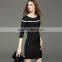 new half sleeves knit dress design for fashion lady and girls
