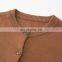 Wholesale Classic 100% Cashmere Women's Sweater High Quality round Neck Knitted Casual Style Button Decoration Front Logo Winter