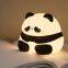 Custom Baby Bedroom Lamps Cartoon Panda Night Light Lamp Soft Silicone Cute Children Sleep Light Kids Night Light