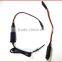 Coutom Female Gender Cigarette plug PIgtail PIn & SR with 18AWG 2C Cable OF Cable Assembly