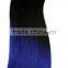 Blue Brazilian virgin remy hair weft, blue hair extensions, blue black hair weave