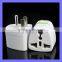 Steel Material Cheap 3-pin Universal AC USA Travel Adapter, Universal to USA Plug Adaptor with Ground Plug