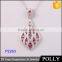 2015 latest design handmade pave setting jewerly locket pendant necklace