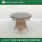 round wicker coffee table