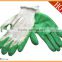 orange Latex coated cotton gloves PLAIN finish