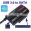 Black USB 3.0 to SATA IDE Cable