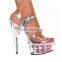 Pleaser shoes 17cm High Heel Slippers Platforms Party / Wedding Shoes sexy Pole Dance Shoes