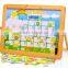 promotional kids learning drawing board wooden OEM calendar drawing board EZ2041