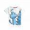 Wholesale 100% cotton cheap custom t-shirt for kids 90-120 cm (Ulik-A0326)