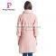 2015 Autumn and Winter Seven Points Women Coats With Belt Medium Length Cashmere Overcoat