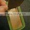 High Quality Bulk Recycled Leather Green Luggage Tag