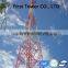 Self supporting tubular steel communication tower