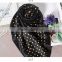 oem for women new fashion summer 100*100cm digital print imitated silk satin square scarf,polyester satin black hijab wholesale