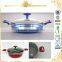 metallic coating aluminum low casserole with marble coating interior MSF-6649