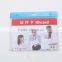Transparent PVC visa card id card badge holder with lanyard