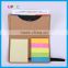 Promotional Gift Stationery Pocket Sticky memo pad with card holder and elastic band closure