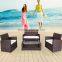 Australia Hotsale Knock down Rattan Outdoor Furniture Patio Wicker Gardenia Sofa Set