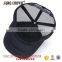 100% cotton custom black plain unisex mesh trucker hat