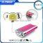 Universal portable metal case led light power bank 4400 5200mah