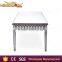 Elegent Appearance Wedding Glass Top Metal Banquet Table,glass Mirror Dining Table