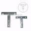 3"-4" T shape Steel Connecting Brace for Furniturem, House, Hardware Tool