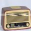 2015 new arrival vintage wooden AM/FM Radio with Alarm Clock bluetooth