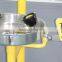 Combination emergency eye washer protection and shower