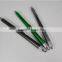 Popular Design Promotional Plastic Touch Pen , Button Click Pen , Plastic Ballpoint Pens