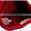 wholesale blank red acrylic winter knitted hats