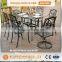Durable Easy Installation Cast Aluminum Dining Set Outdoor Garden Furniture