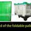Stackable foldable storage box pallet for vegetables and fruits