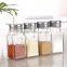 Cooking Use Glass Spice Box With Metal Cap