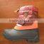 CS-14 Kids Snow Boots In Red Color Keep Warm In Winter