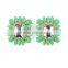 Fine Jewelry 2016 Hanging Earrings Stud Design Square Women's Wedding Shining Crystal Earrings