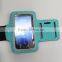 Blue Neoprene PVC Phone Pouch Armband Bag With ear hole