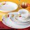 Ceramic moon shape dinerware porcelain sets Italian pasta plates