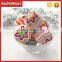 V-748 christmas knit pom ball hang decoration crochet knit ball hanging tree decoration knit christmas tree hanging ornament