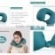 design U shape memory foam folding travel neck pillow