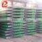 Continually casted square steel billets
