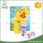 Plastic yellow duck soap bubble gun toy with light