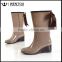 Fashion 2016 Hot Sale Vintage Women Monogrammed Rain Boots with Preppy Bows