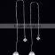 925 stering silver natural freshwater pearl earring ear line