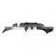 stainless steel tactical folding knife with Black Blade & black aluminum handle