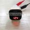 White and Silver LED Display Voltage and Current Dual USB Car Charger
