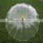 Honsen plastic transparent pvc umbrella