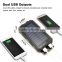 With Flashlight Compass IP67 Waterproof Solar Charger External Battery Pack 10000mAh Solar Power Bank Phone Charger for Travel                        
                                                Quality Choice