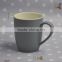 8 oz Cheap Plain Gray Ceramic Coffee Mug