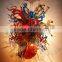 hand blown glass chandelier decoration XO-20150628&Murano glass chandelier from famous Chinese glass artist Mr Ou