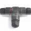 field installable screw fixing waterproof 3-way T connector Tee junction